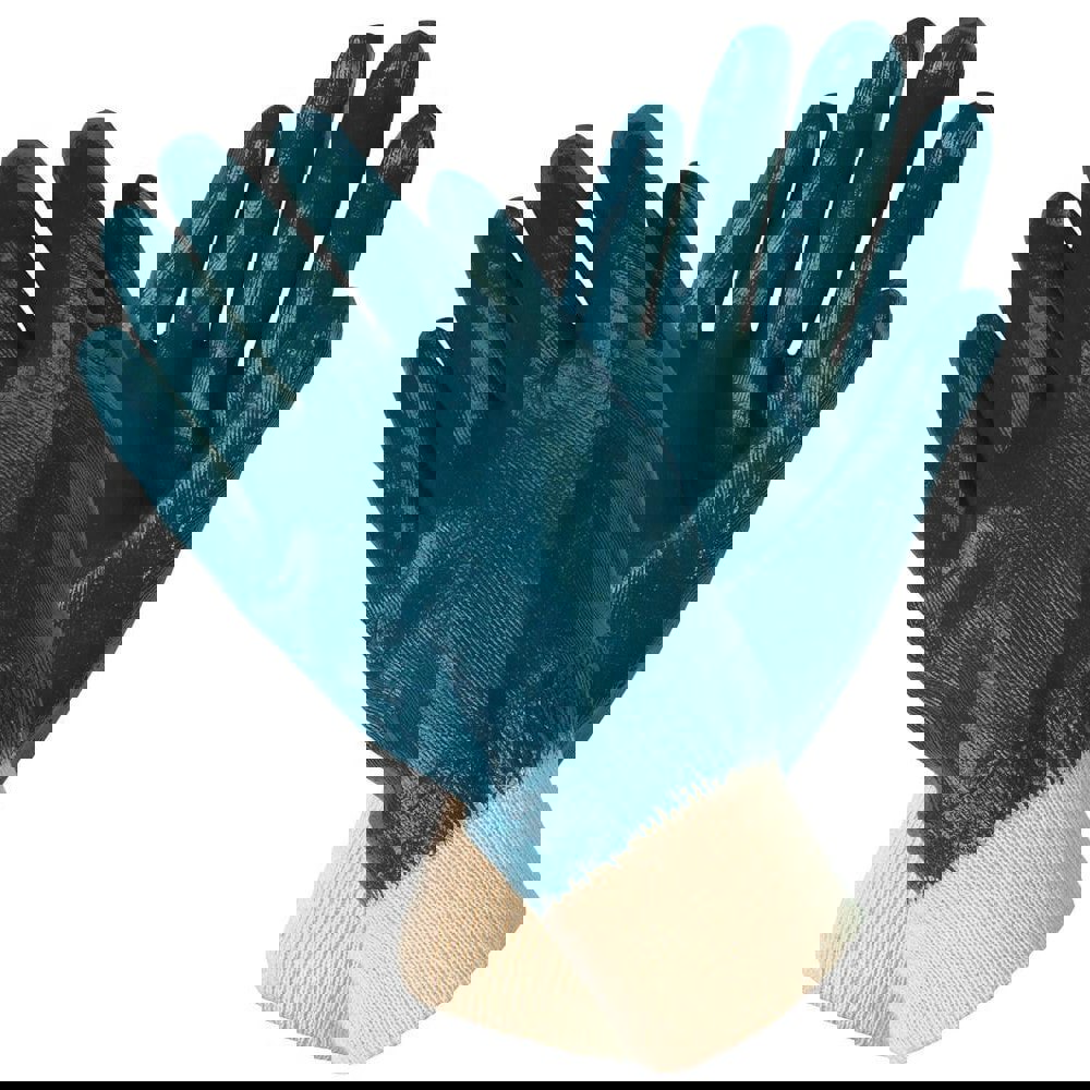 General Purpose Work Gloves: X-Large, Nitrile Coated, Polyvinylchloride